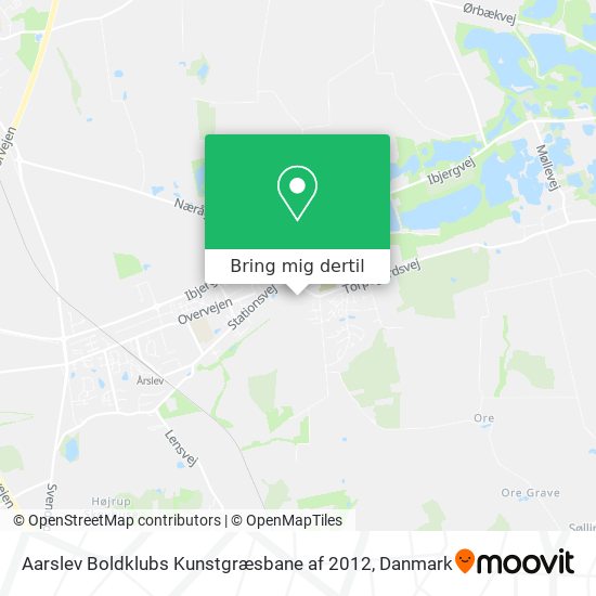 Aarslev Boldklubs Kunstgræsbane af 2012 kort