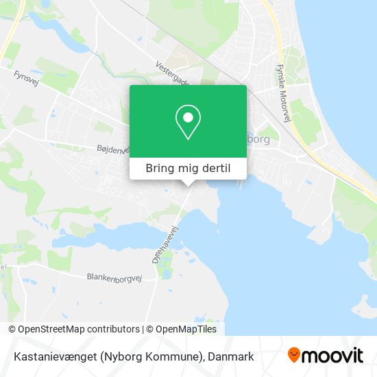 Kastanievænget (Nyborg Kommune) kort