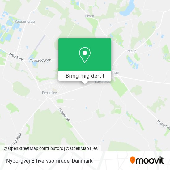 Nyborgvej Erhvervsområde kort