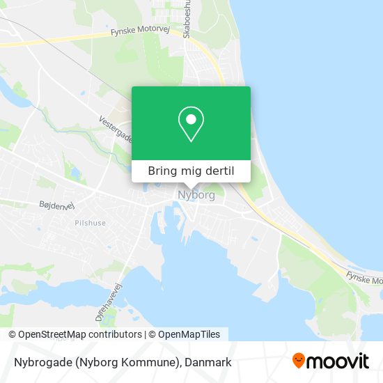 Nybrogade (Nyborg Kommune) kort