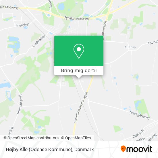 Højby Alle (Odense Kommune) kort