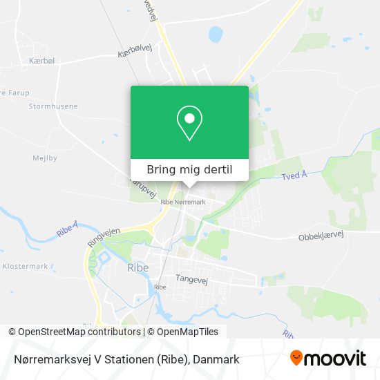 Nørremarksvej V Stationen (Ribe) kort