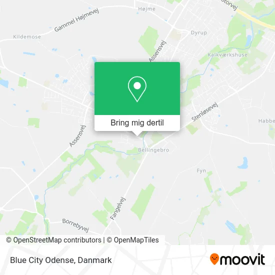 Blue City Odense kort