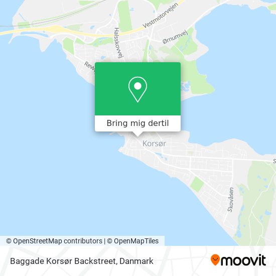 Baggade Korsør Backstreet kort