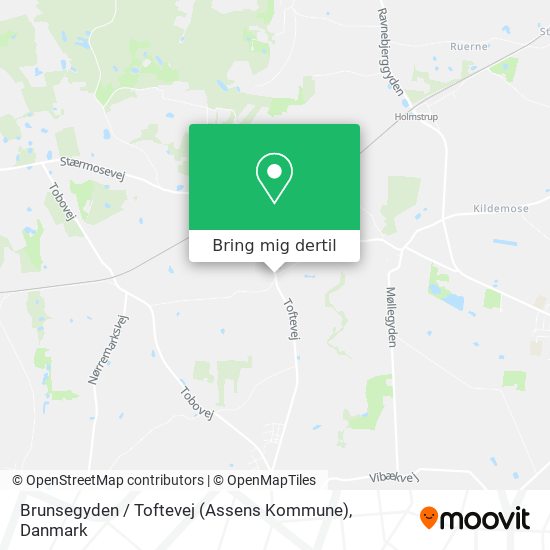 Brunsegyden / Toftevej (Assens Kommune) kort