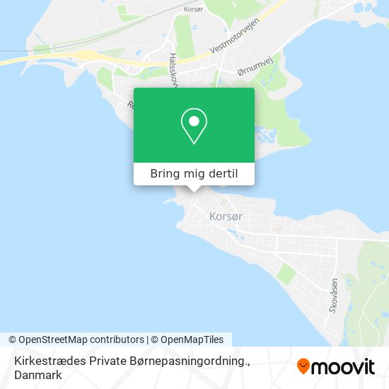 Kirkestrædes Private Børnepasningordning. kort