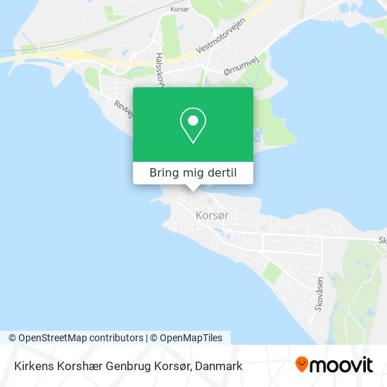 Kirkens Korshær Genbrug Korsør kort