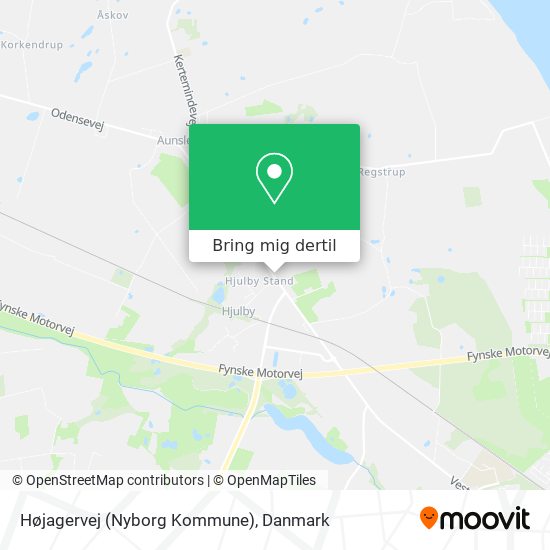 Højagervej (Nyborg Kommune) kort