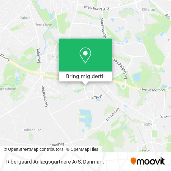 Ribergaard Anlægsgartnere A/S kort