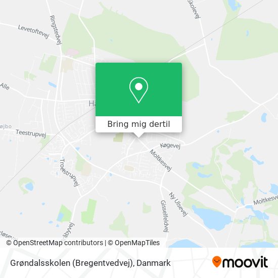 Grøndalsskolen (Bregentvedvej) kort