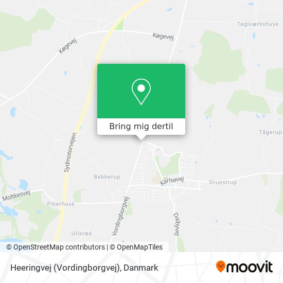 Heeringvej (Vordingborgvej) kort