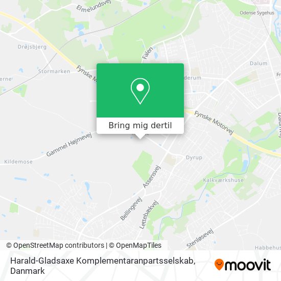 Harald-Gladsaxe Komplementaranpartsselskab kort