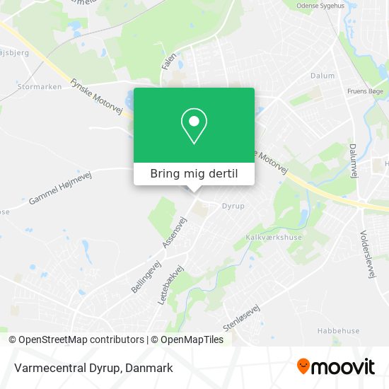 Varmecentral Dyrup kort