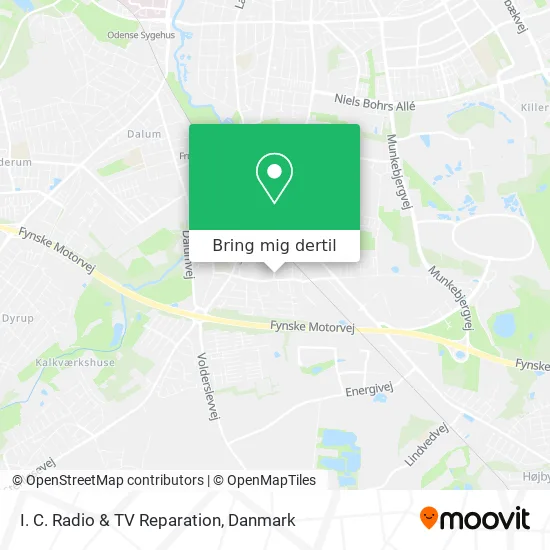 I. C. Radio & TV Reparation kort