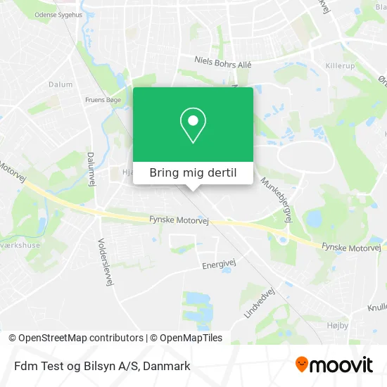 Fdm Test og Bilsyn A/S kort