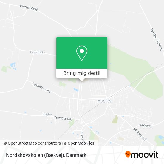 Nordskovskolen (Bækvej) kort