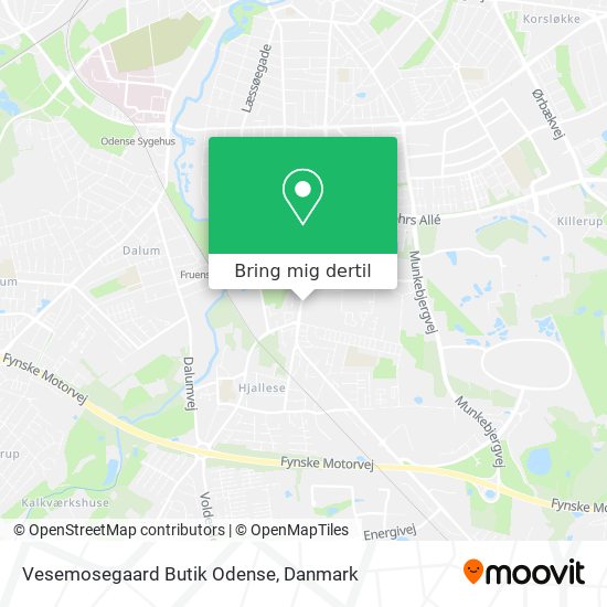 Vesemosegaard Butik Odense kort