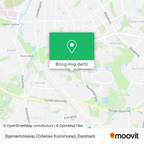 Bjørnemosevej (Odense Kommune) kort