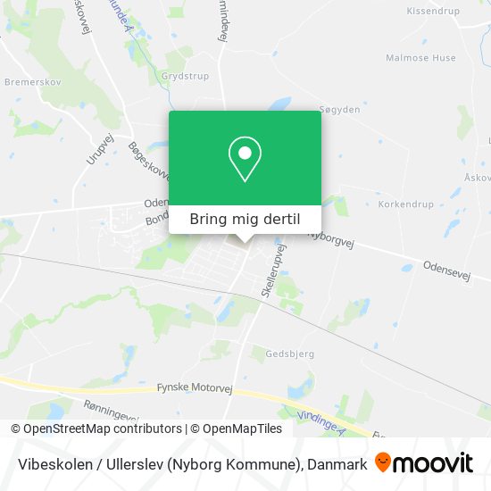 Vibeskolen / Ullerslev (Nyborg Kommune) kort
