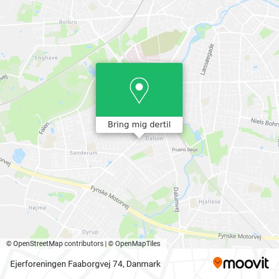 Ejerforeningen Faaborgvej 74 kort