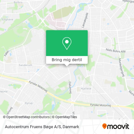 Autocentrum Fruens Bøge A/S kort