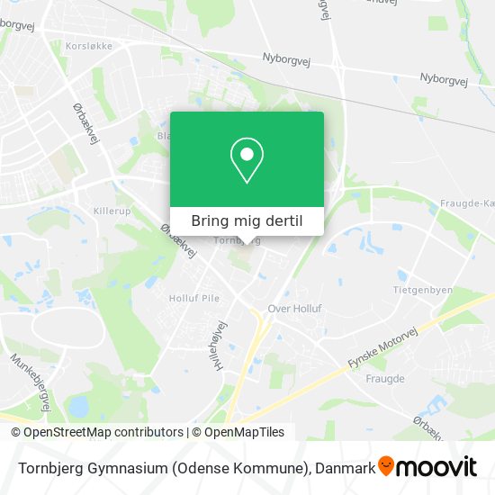 Tornbjerg Gymnasium (Odense Kommune) kort