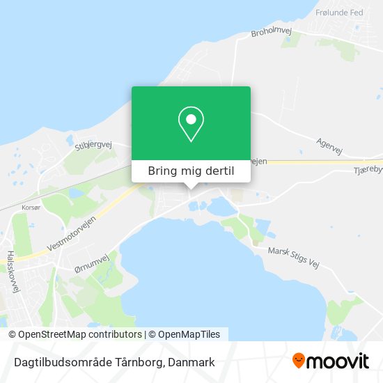 Dagtilbudsområde Tårnborg kort