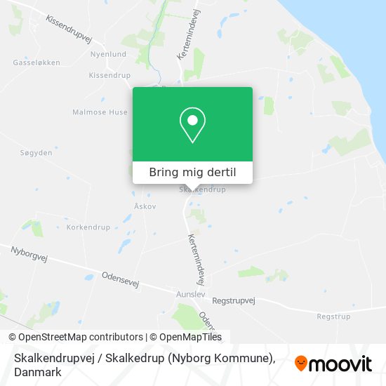 Skalkendrupvej / Skalkedrup (Nyborg Kommune) kort