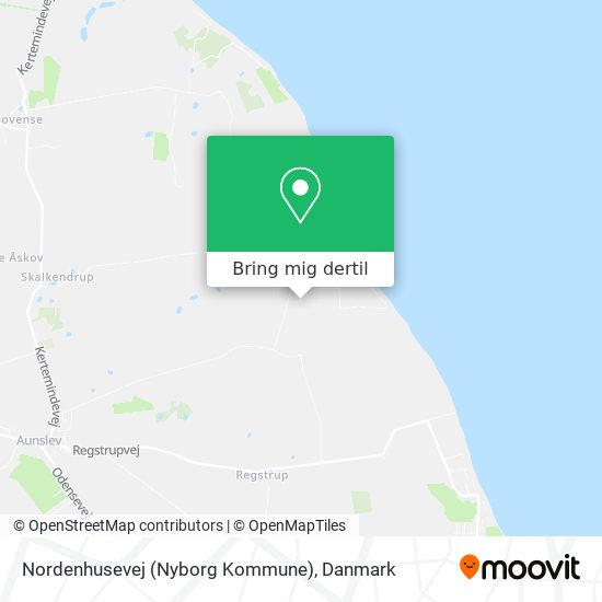 Nordenhusevej (Nyborg Kommune) kort