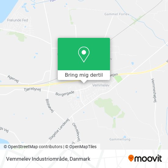 Vemmelev Industriområde kort