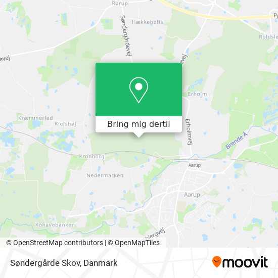 Søndergårde Skov kort