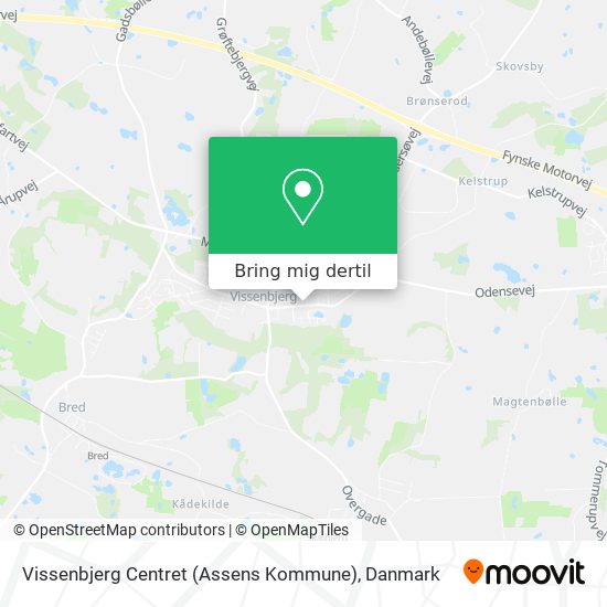 Vissenbjerg Centret (Assens Kommune) kort