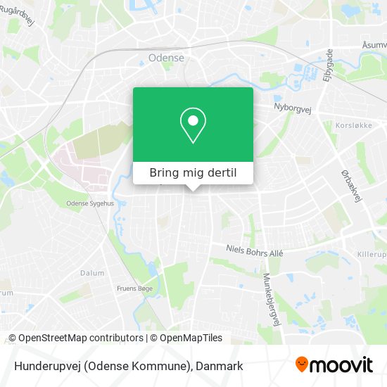 Hunderupvej (Odense Kommune) kort