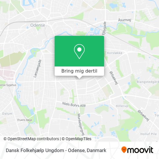 Dansk Folkehjælp Ungdom - Odense kort