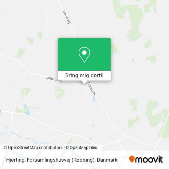 Hjerting, Forsamlingshusvej (Rødding) kort