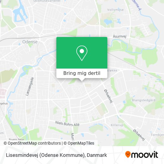 Lisesmindevej (Odense Kommune) kort