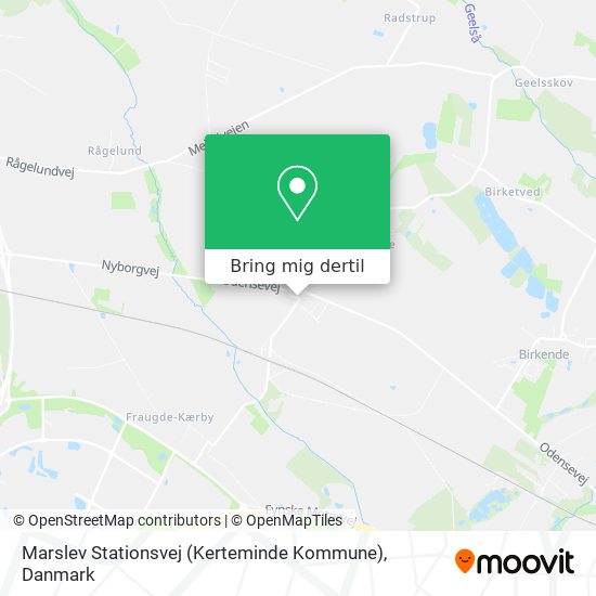 Marslev Stationsvej (Kerteminde Kommune) kort