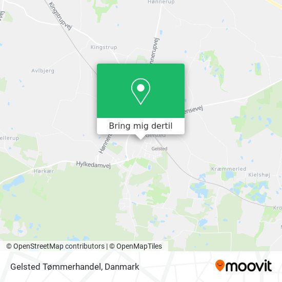 Gelsted Tømmerhandel kort