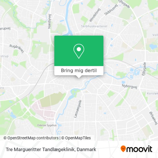 Tre Margueritter Tandlægeklinik kort