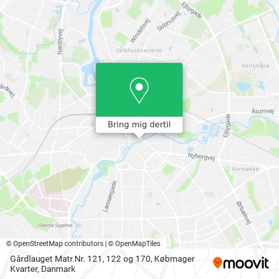 Gårdlauget Matr.Nr. 121, 122 og 170, Købmager Kvarter kort