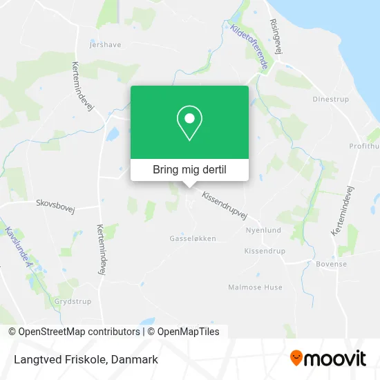 Langtved Friskole kort