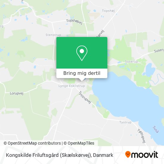 Kongskilde Friluftsgård (Skælskørvej) kort