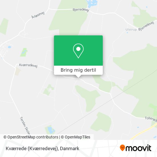 Kværrede (Kværredevej) kort