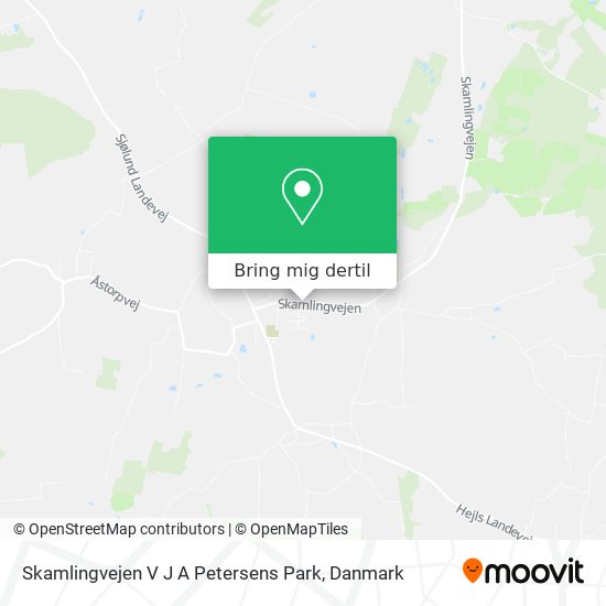 Skamlingvejen V J A Petersens Park kort