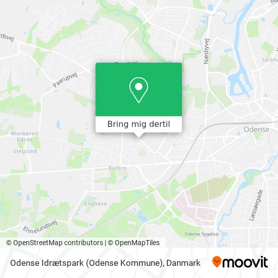 Odense Idrætspark (Odense Kommune) kort