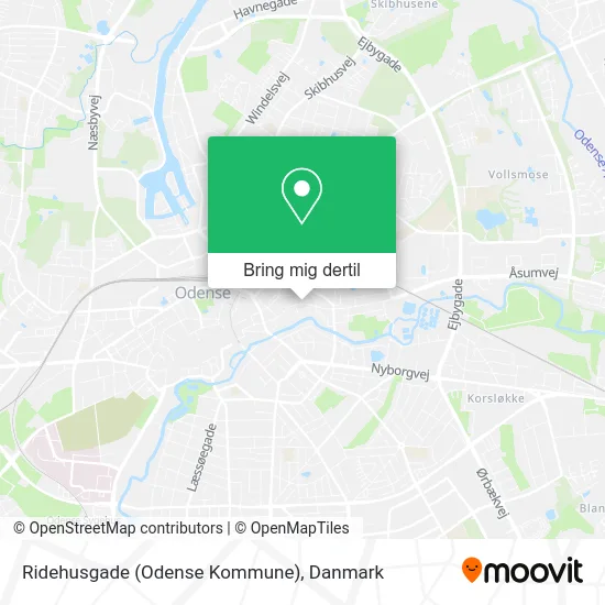 Ridehusgade (Odense Kommune) kort
