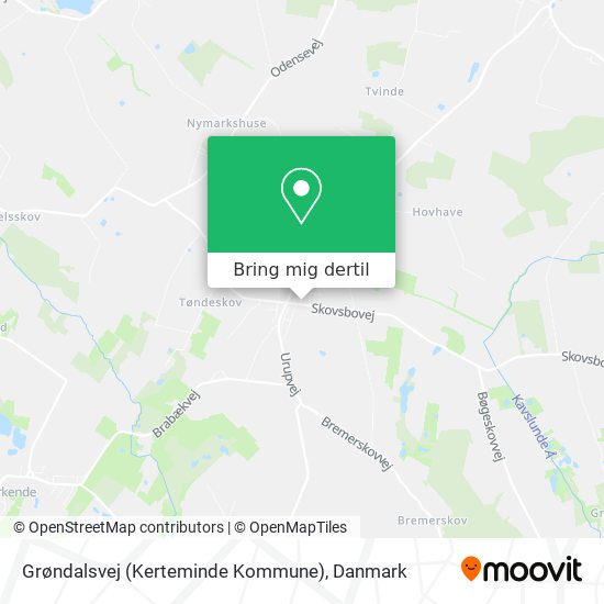 Grøndalsvej (Kerteminde Kommune) kort