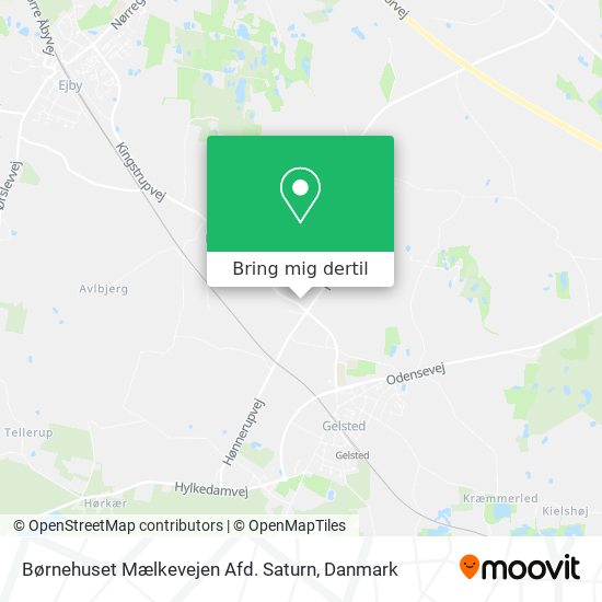 Børnehuset Mælkevejen Afd. Saturn kort