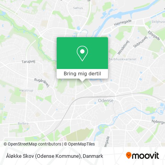 Åløkke Skov (Odense Kommune) kort
