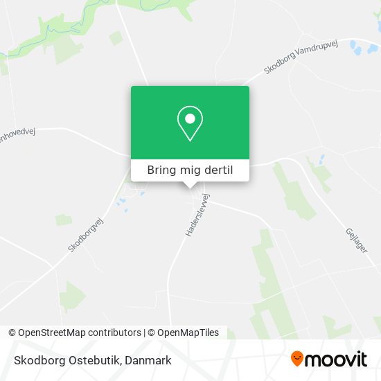 Skodborg Ostebutik kort